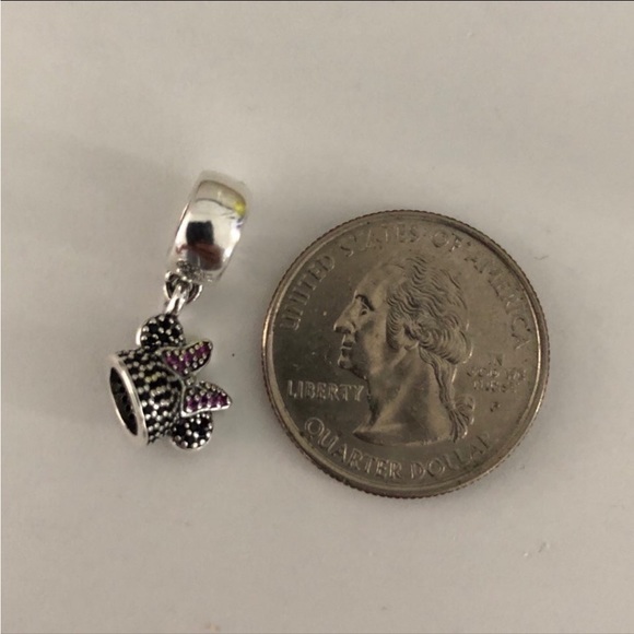 Pandora Disney Parks Sparkling Minnie Mouse Disney Cap Dangle Pendant Charm - Picture 4 of 4